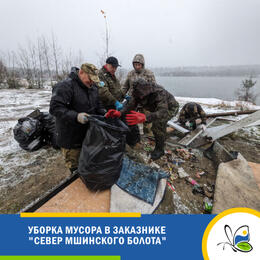 Уборка мусора в заказнике «Север Мшинского болота»