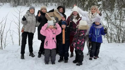 Дети помогают птицам заказника 