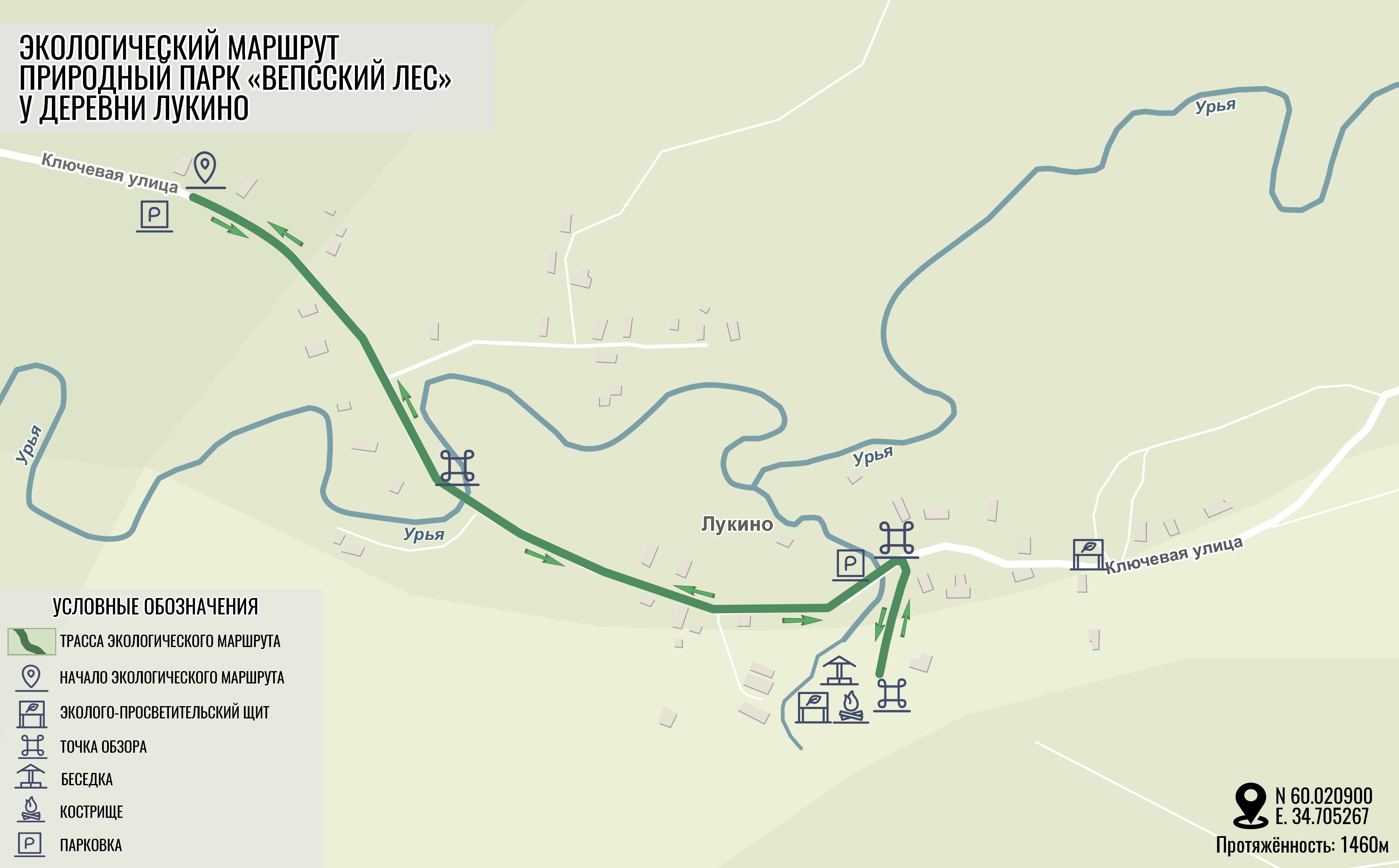 Карта экологического маршрута